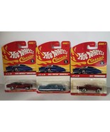 3 Hot Wheels Classics Series 2 1970 Chevelle, 1965 Bonneville, 1957 Thun... - $54.86 CAD