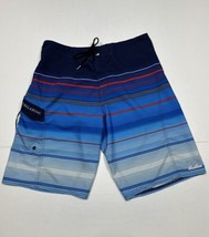 Billabong Platinum X Blue Striped Cargo Board Shorts Men Size 31 Sz Tag ... - $11.30