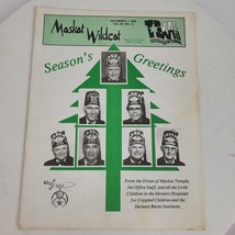 Vintage Maskat Wildcat Masonic Shriners Magazine December 1986 Wichita F... - $16.04