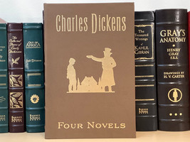 Four Novels by Charles Dickens - leather - Oliver Twist / A Christmas Carol etc. - £37.49 GBP
