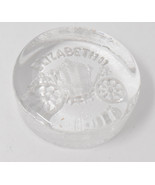 Queen Elizabeth II Dartington Glass Crystal Coronation Paperweight - $52.80 CAD