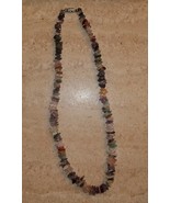 necklace colored polished rocks new - $13.00