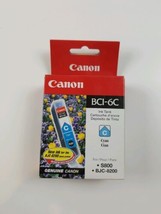 Canon BCI-6C Genuine Cyan Ink Cartridge Canon 4706A003 Ink In Box - £9.11 GBP