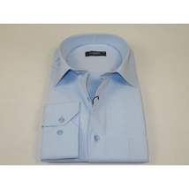 Men's Shirt CASILA Turkey Cotton Blend Long Sleeves 501990-12 Blue Pin Dots image 3