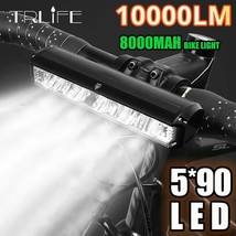 TRLIFE Bicycle Light Front 10000LM Bike Light Waterproof 8000mah 5*P90 Flashligh - £112.05 GBP