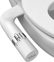 Veken Ultra-Slim Bidet Attachment For Toilet, Dual Nozzle (Feminine/Posterior - £36.07 GBP