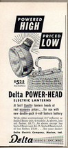1958 Print Ad Delta Power-Head Electric Lanterns Marion,IN - £6.99 GBP