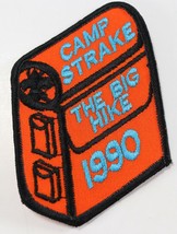 Vintage 1990 Orange Camp Strake The Big Hike Boy Scouts America BSA Camp Patch  - £9.17 GBP