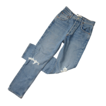 NWT AGOLDE Riley in Whiplash Destroyed High Rise Straight Crop Jeans 26 - £79.32 GBP