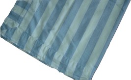 Ralph Lauren Chambray Blue &amp; White Wide Stripe Standard Pillow Sham - $14.82