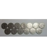 Canada 5 cents 1922-1936 lot of 14 coins includes 1926 rare no reserve - $141.17 CAD