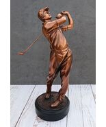 Professional Golfer Swinging Golf Club Decorative Statue With Trophy Bas... - €85,79 EUR