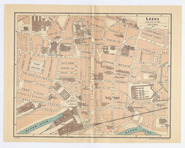 1924 Original Vintage City Map Of Leeds / West Yorkshire / England - £16.87 GBP