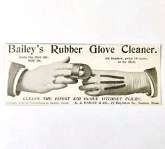 Bailey&#39;s Rubber Glove Cleaner 1897 Advertisement Victorian Hygiene ADBN1zzz - $19.99