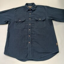 Great Northwest RN#29360 Men's Blue Cotton Heavyweight Button Up Shirt Size L image 13