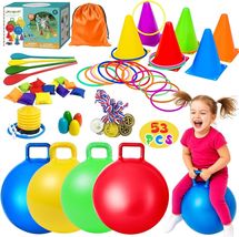 Durable Carnival Game Set with Hopper Balls &amp; Bean Bags - Holiday Ready ... - $96.97