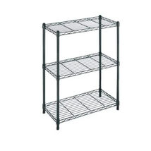 HDX 3-Tier Steel Wire Shelving Unit in Black (24 in. W x 30 in. H x 14 i... - $48.02