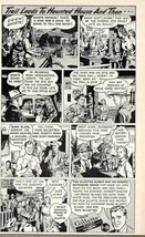 1946 Print Ad Gillette Razor Blades Sheriff &amp; Haunted House Cartoon - £8.14 GBP