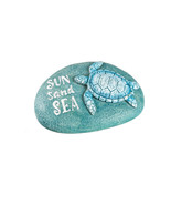 Sea Turtle P4412 Garden Decor Faux Rock Stone Sun Sand Sea 4.88&quot;L Resin - £14.78 GBP