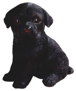 Black Lab Labrador Retriever Sitting Puppy Dog Figurine 5.25&quot; H - $448.37 MXN