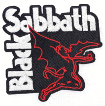 Black Sabbath Logo  Iron On Sew On Embroidered Patch 3 1/8&quot;x 3 1/8&quot; - £5.92 GBP