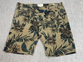 Denim &amp; Supply Ralph Lauren Shorts Mens 36 Brown Floral Hawaiian Chino T... - $24.74