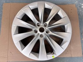 Tesla Model X OEM Wheel 20x8 Silver Aluminum 1027244-00-B 5 Lug Take-Off 20 - $239.99