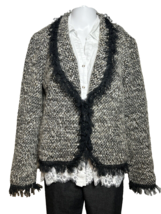 Karen Kane Womens Size 10 Medium Career Boucle Blazer Jacket Black Classic - $25.29