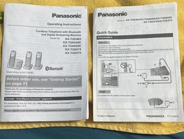 Manual User&#39;s Guide for Panasonic KX-TGE432 TGE433 TG3634 TGE445 TG3640 ... - $183.30 MXN