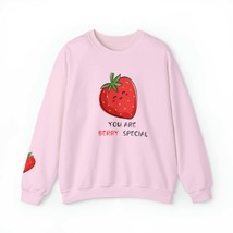 Womens strawberry sweatshirt, white, gray, blue, pink, S, M, L, XL, 2XL - £55.08 GBP