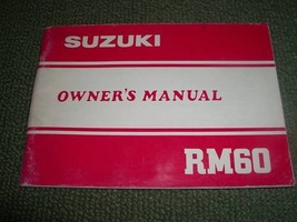 1983 83 Suzuki RM60 Rm 60 Owners Manual Owner Owner&#39;s - £6.93 GBP