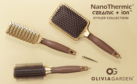 Olivia Garden Ceramic + Ion Nano Thermic Styler 3 pc Brush Set image 4