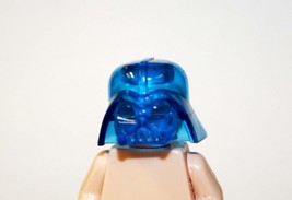 Minifigure Custom Toy Clear Ghost Darth Vader Star Wars Helmet - £0.86 GBP