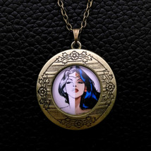 Wonder Woman Hero Cabochon LOCKET Pendant Bronze Chain Necklace USA Shipper #184 - £11.57 GBP