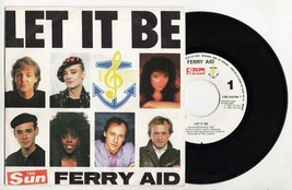Ferry Aid Let It Be 1987 Spain Promo Single Paul Mccartney Kate Bush Boy... - £6.54 GBP