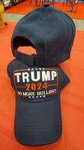 TRUMP 2024 NO MORE BS BLUE HAT CAP (PREMIUM COTTON) - $16.99