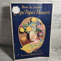 Vintage 1927 Paper Ephemera Victorian How To Make Crepe Paper Flowers Patterns - £6.37 GBP
