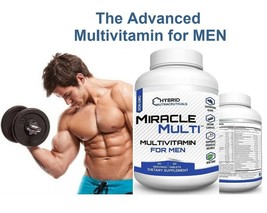MultiVitamin MultiMineral for Men, Best Mens Vitamins with Probiotics Non-GMO... - £19.47 GBP