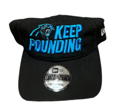 NWT New Carolina Panthers New Era 9Twenty Keep Pounding Adjustable Hat - £17.07 GBP