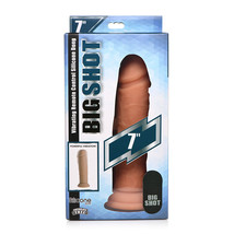 Curve Toys Big Shot 7 in. Vibrating Silicone Dildo with Suction Cup Light - £63.39 GBP