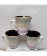 SET of &quot;3&quot; Arcadia  Sango Black #4605 Coffee Tea Mugs 12 Oz  - $27.55