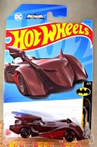2023 Hot Wheels #137 Batman 4/5  BATMOBILE Dark Red Variation w/Black AD... - $7.91