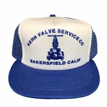 Vtg Kern Valve Service Co Bakersfield CA Mesh Snapback Hat Agriculture A... - £13.65 GBP