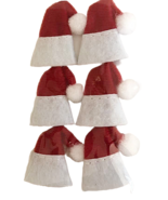 Christmas crafts mini santa hats 6 pieces 1.85 x0.9in - $150.19 MXN