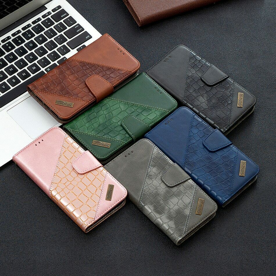 K2) Leather wallet FLIP MAGNETIC BACK cover Case for Samsung Galaxy Apple iPhone
