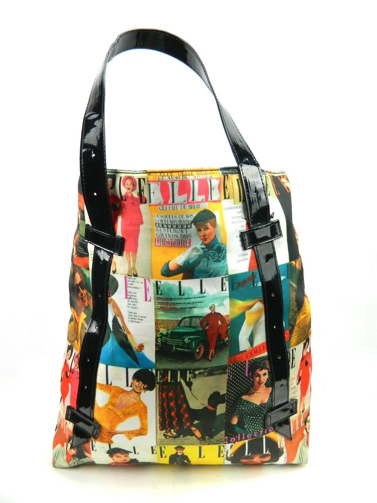 Primary image for Elle Magazine Retro Cover Girl Tote Bag Purse Shopper Handbag
