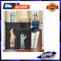 48&quot; Extra Tall Retractable Baby Gates 55 Wide Retractable Dog Gate Tall - $129.31