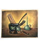 Yossi Oved, Still Life Vessels, Surrealistic Oil Painting /Canvas m/B, 3... - €66,52 EUR