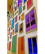 AllenbyArt Wall O Windows Canvas of Abstract, Geometric Wall Art Poster,... - $35.00+