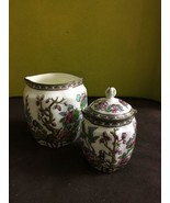 VINTAGE Coalport CHINA Indian SUMMER Pattern SET OF 2 Creamers SMALL Lid... - £48.36 GBP